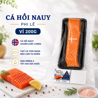 Cá hồi Nauy phi lê gói 200g