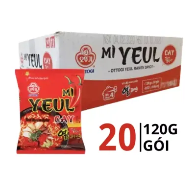 Thùng 20 gói mì cay Yeul Ottogi 120g