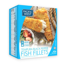 Cá tẩm bột tiêu đen Pacific West hộp 425g