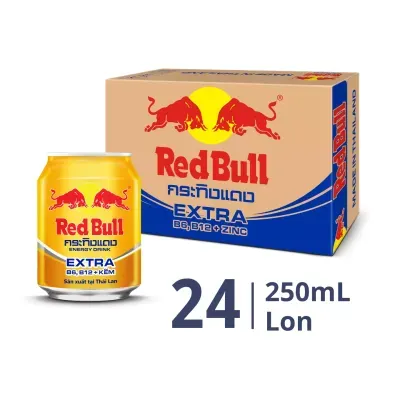 Thùng 24 lon nước tăng lực Extra Redbull 250ml