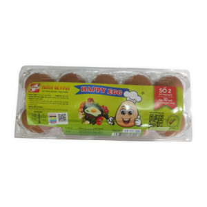 Trứng gà số 2 size 54-60g Happy Egg hộp 10 quả (1 Hộp)