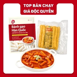 Combo bánh gạo và chả cá vị Hàn Quốc