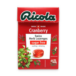 Kẹo thảo mộc trái cây Cranberry Ricola gói 40g
