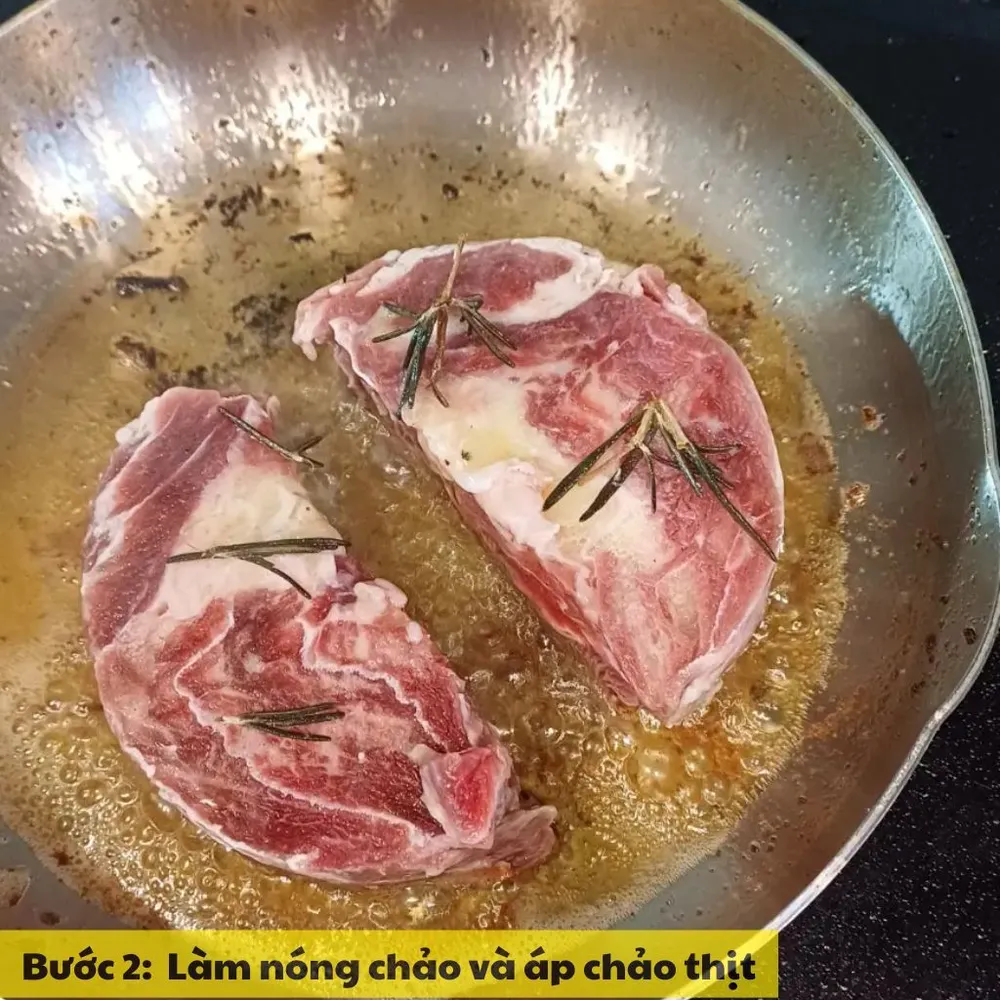áp chảo thịt bò