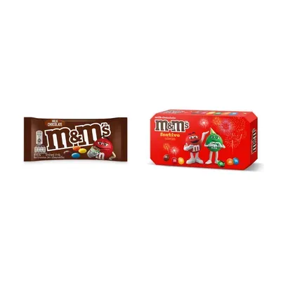 Combo Kẹo socola sữa M&M gói 37g + Kẹo socola sữa M&M's hộp 90g