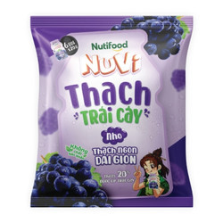 Thạch trái cây vị nho Nuvi gói 120g (1 Gói)