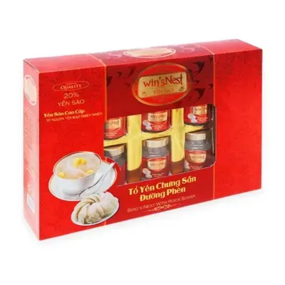 Tổ yến thật chưng sẵn đường phèn Yến Sào Nha Trang hộp 420ml