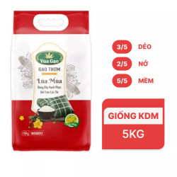Gạo thơm lúa mùa Vua Gạo túi 5kg (1 Túi)