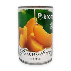 Đào lát ngâm đường Kronos hộp 410g (1 Hộp)