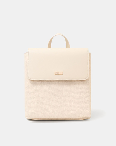 Balo Nắp Gập Phối 2 Chất Liệu