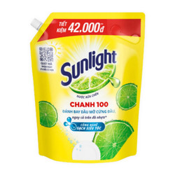 Nước rửa chén chanh 100 Sunlight túi 3.1kg (1 Túi)