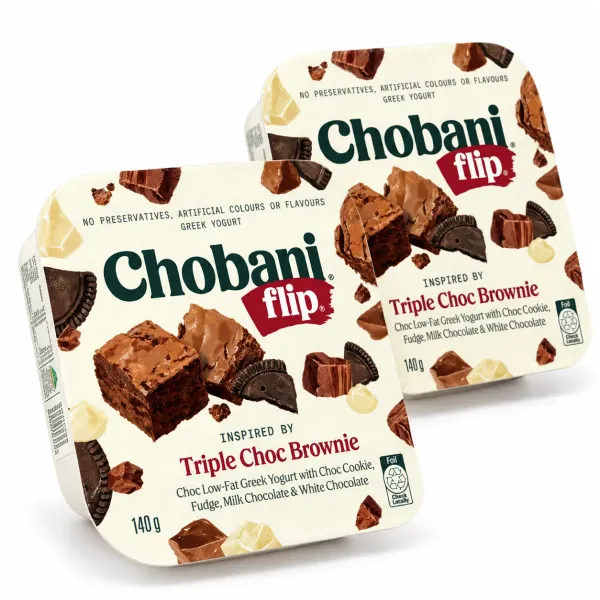 Combo 2 hộp sữa chua Hy Lạp vị Socola Brownie Chobani 140g