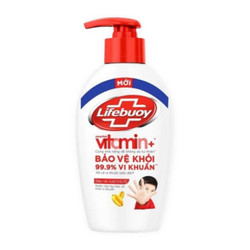 Nước rửa tay Vitamin bảo vệ vượt trội Lifebuoy chai 180g (1 Chai)