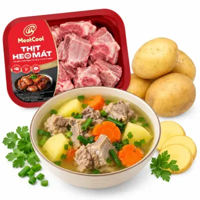 Combo cơm nhà: Xương ống hầm khoai tây