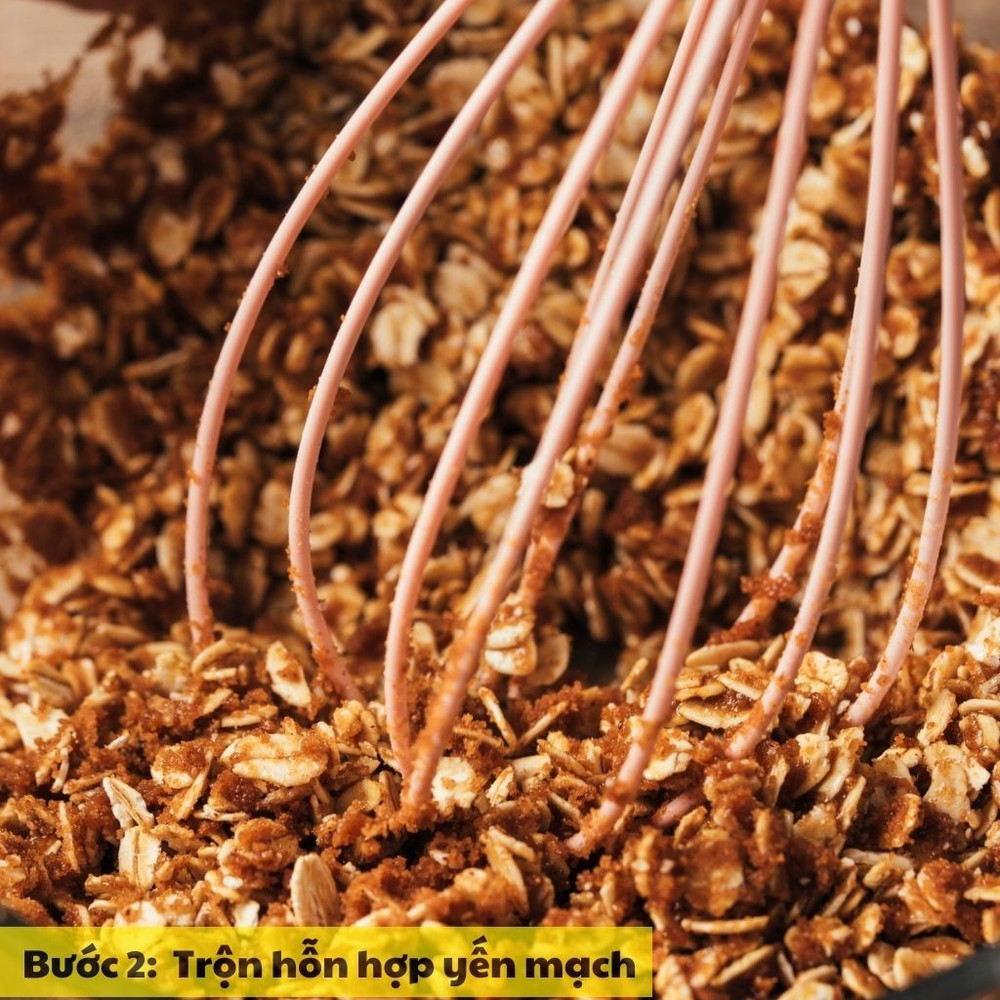 Trộn hỗn hợp yến mạch