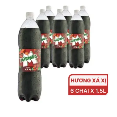 Lốc 6 chai nước ngọt xá xị Mirinda 1.5L