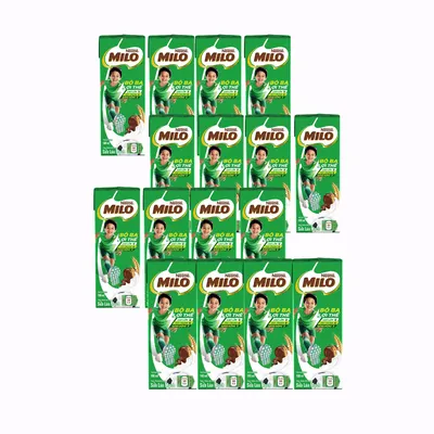Combo 4 lốc sữa nước Milo hộp giấy 180ml