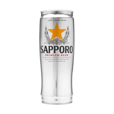 Bia premium 5% Sapporo lon 650ml