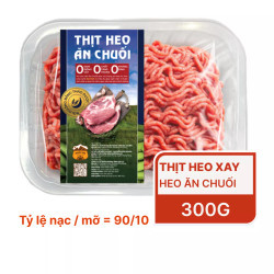 Thịt heo xay đặc biệt Heo Ăn Chuối 300g (1 Khay)