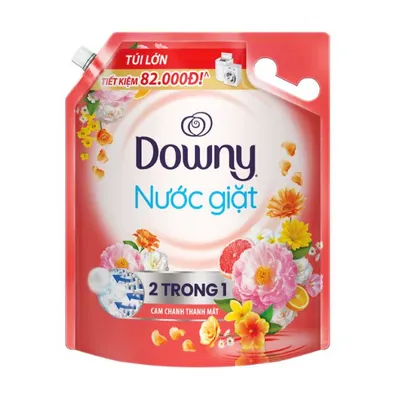 Nước giặt Downy cam chanh thanh mát túi 2kg