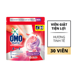 Viên giặt tiện lợi tươi mát túi Omo 30 viên x 10.5g (1 Túi)