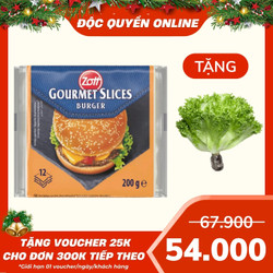 Phô mai lát vị burger Zott gói 200g (1 Gói)