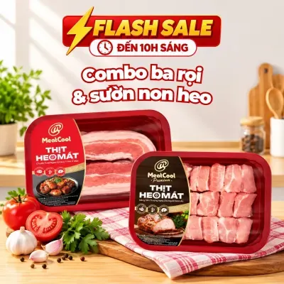 Combo Meatcool: Ba rọi và sườn non