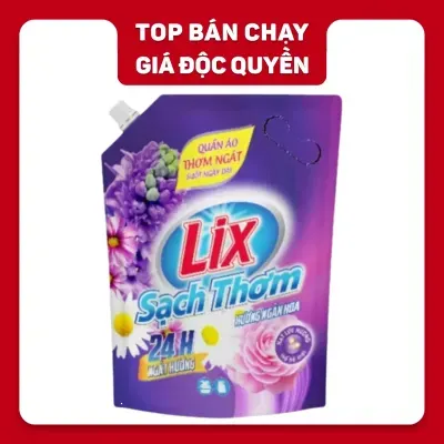 Nước giặt sạch thơm hương ngàn hoa Lix túi 3.2kg