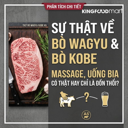 Sự thật về bò Wagyu và bò Kobe: Massage, uống bia có thật hay chỉ là đồn thổi?