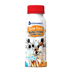 Sữa thanh trùng trân châu đường đen Lothamilk chai 250ml (1 Chai)