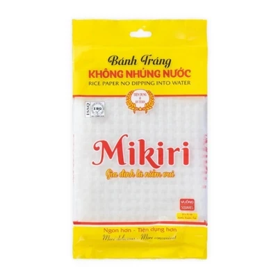 Bánh tráng vuông 21cm Mikiri gói 210g
