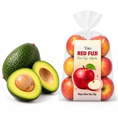 Combo Bơ Booth 1Kg + Táo Red Fuji Nam Phi