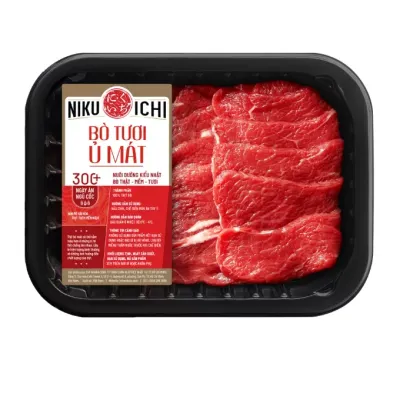 Vai bò Vinabeef (thái lát 2mm, hotpot) khay 200g