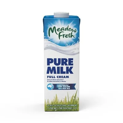 Sữa tươi tiệt trùng nguyên kem Meadow Fresh hộp 1l
