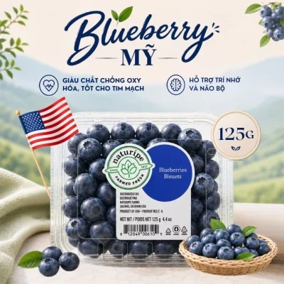 Blueberry Mỹ hộp 125g