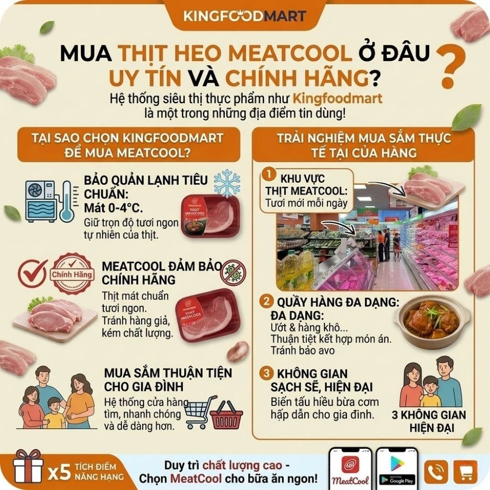 Mua thịt Meatcool ở đâu để chế biến ngon?