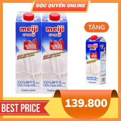 Combo sữa thanh trùng Meiji 946ml (2 Hộp)