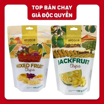Combo mít sấy và trái cây thập cẩm sấy Lafooco