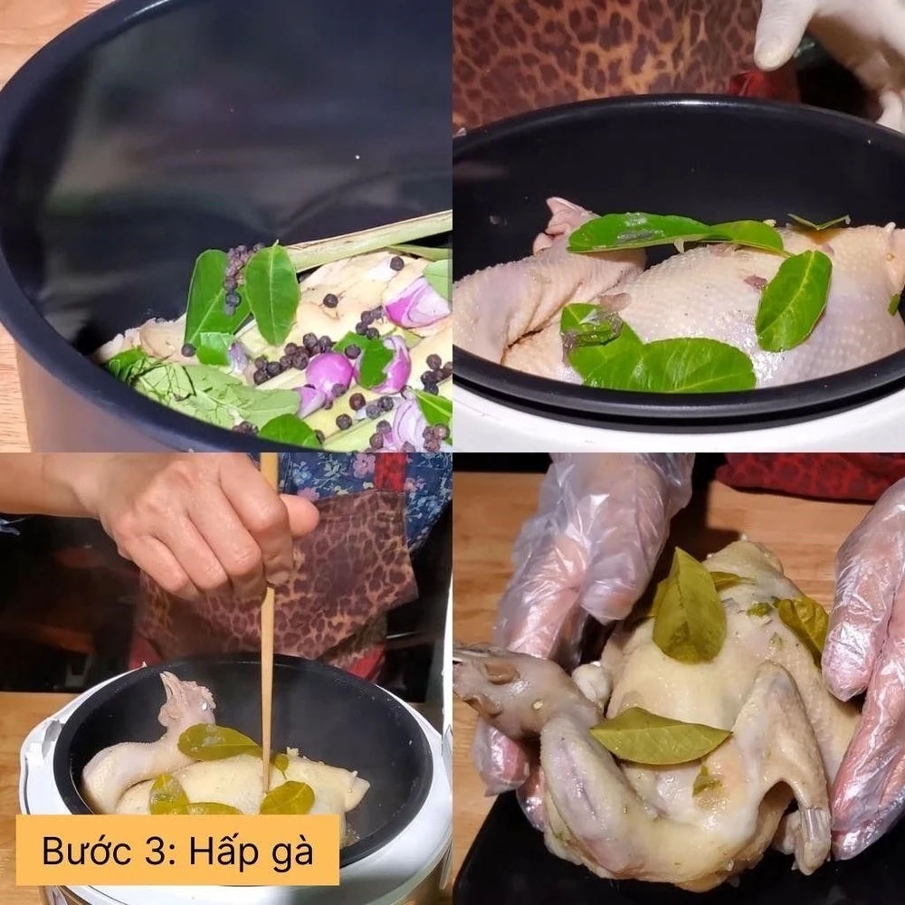 hấp gà