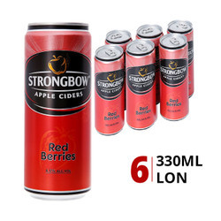 Lốc nước táo lên men hương dâu 4.5% Strongbow 330ml (6 Lon)