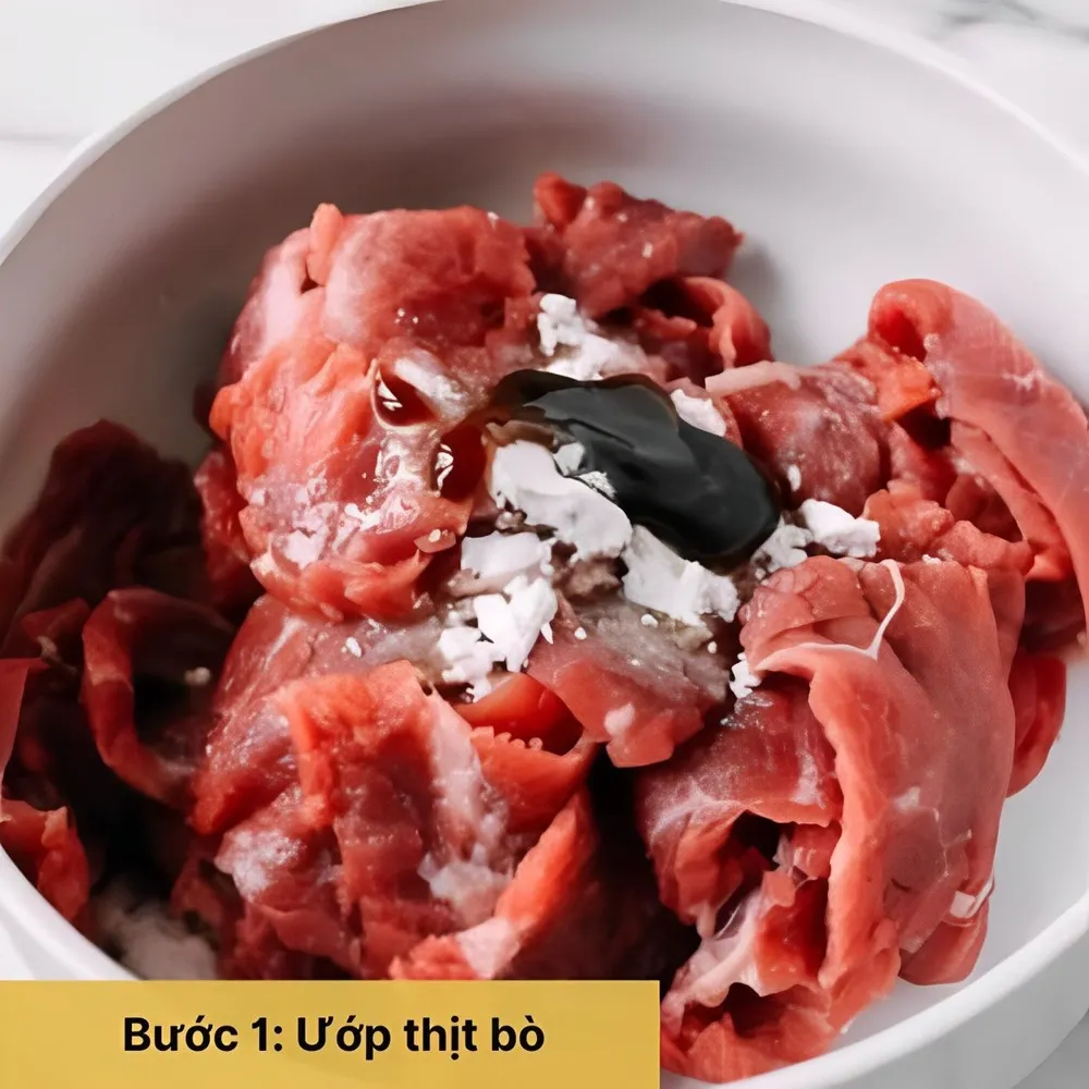 Ướp thịt bò