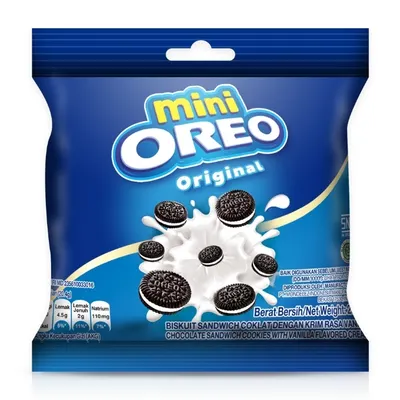 Bánh quy mini hương vani Oreo gói 20.4g