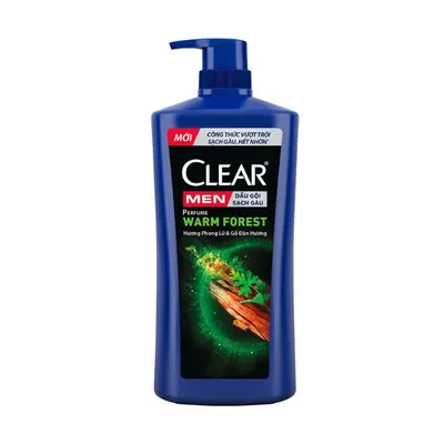 Dầu gội nước hoa Men trị gàu hương phong lữ và gỗ đàn hương Clear chai 600g