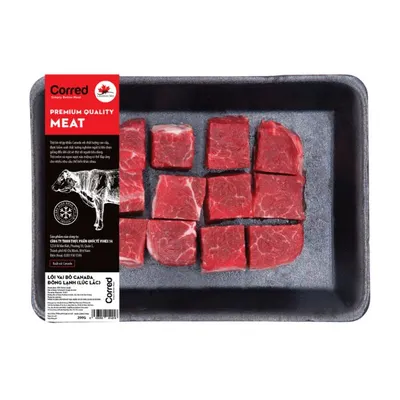 Lõi vai bò Canada lúc lắc (AAA) Vimex khay 200g