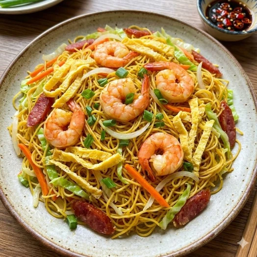 Bí quyết làm bún gạo xào kiểu Singapore ngon như nhà hàng