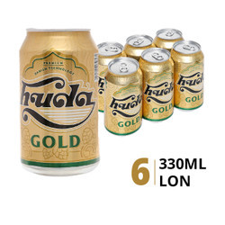 Lốc bia gold 4.7% Huda 330ml (6 lon)