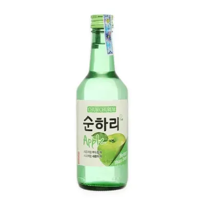 Rượu Soju vị táo tự nhiên 12% Chumchurum chai 360ml