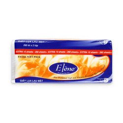 Giấy lụa lau mặt 2 mặt Elene 260 (1 Gói)