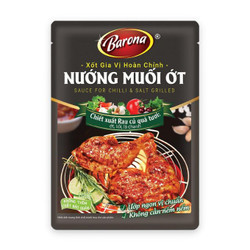 Xốt gia vị hoàn chỉnh nướng muối ớt Barona gói 80g