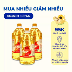 Combo 3 Chai Dầu Hỗn Hợp Neptune Light 2L